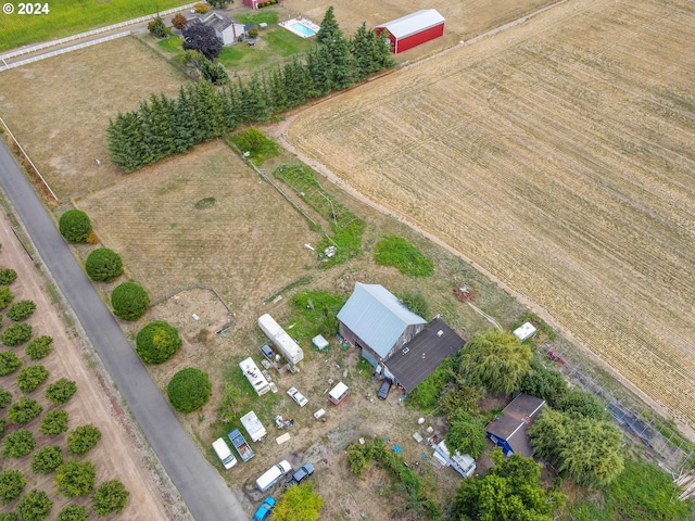 bird's eye view featuring a rural view