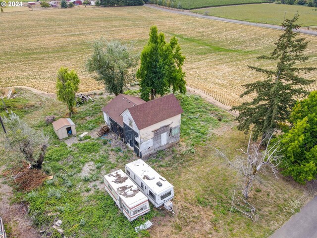 drone / aerial view featuring a rural view