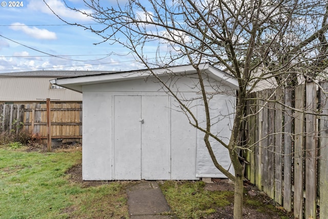 view of outbuilding