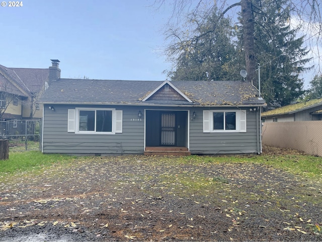 view of ranch-style home