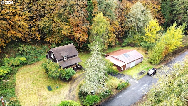 view from above of property