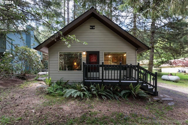 view of bungalow-style home