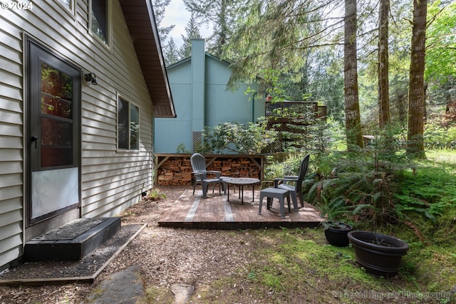 view of yard with a patio area