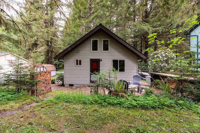 view of rear view of property