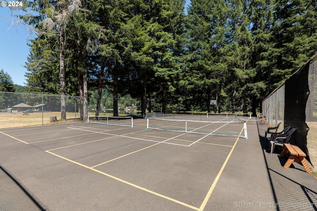 view of tennis court