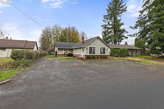 view of ranch-style home