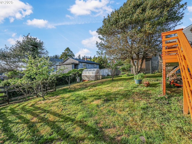 740 Florence Ave, Astoria, OR 97103 - view of yard with an exterior structure and an outdoor structure