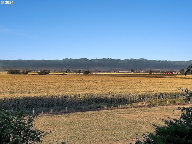 mountain view with a rural view