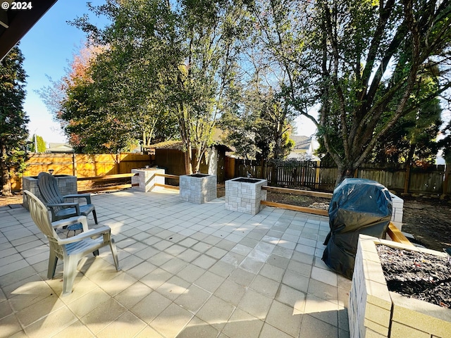 view of patio / terrace featuring area for grilling