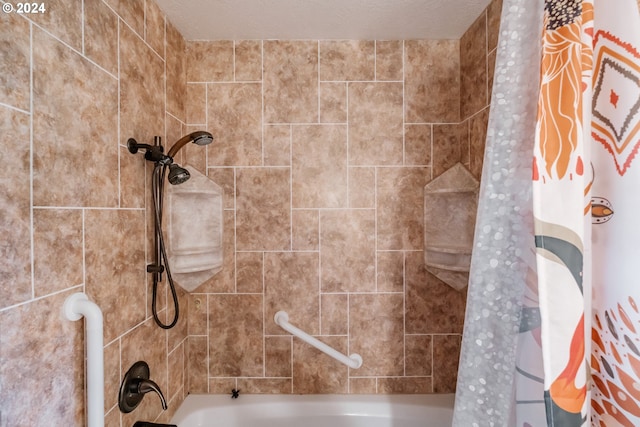 42681 Island Inn Dr, Lebanon, OR 97355 - full bathroom featuring shower / bathtub combination with curtain