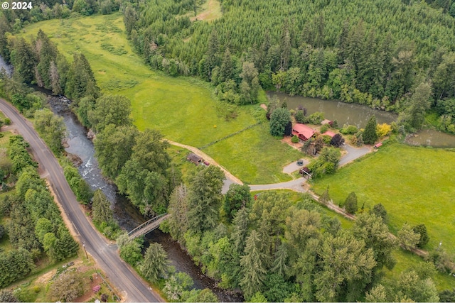 42681 Island Inn Dr, Lebanon, OR 97355 - aerial view of property's location featuring a forest