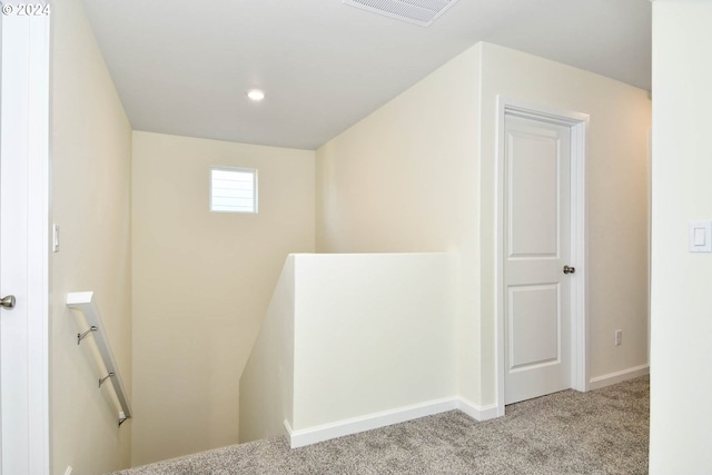 interior space with light colored carpet