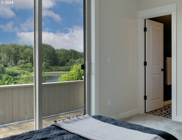 bedroom with baseboards