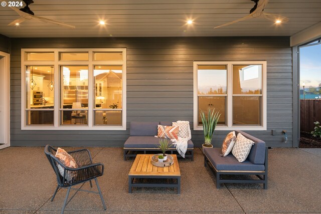 view of patio / terrace with outdoor lounge area