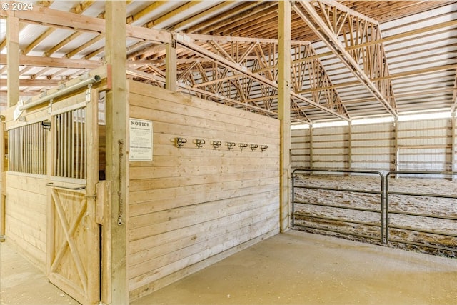 view of horse barn