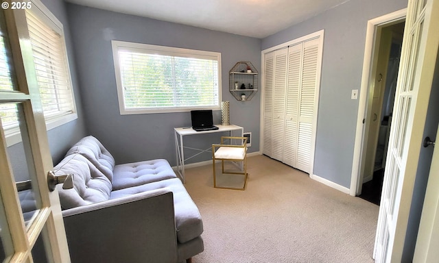 1400 W 40th St, Eugene, OR 97405 - carpeted home office with healthy amount of natural light and baseboards