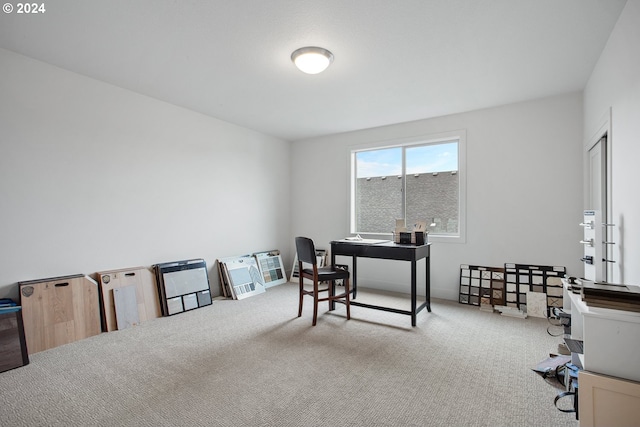 office area with carpet floors