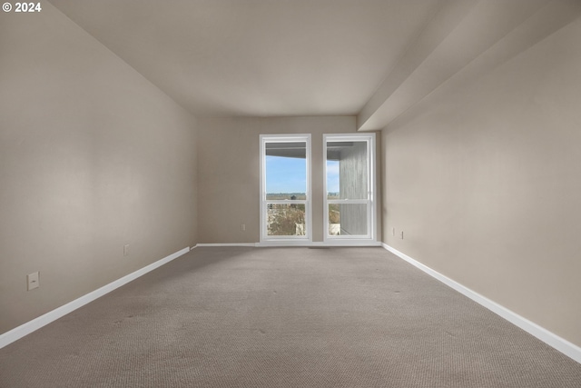 view of carpeted empty room