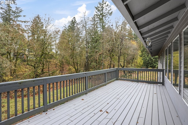 view of wooden terrace