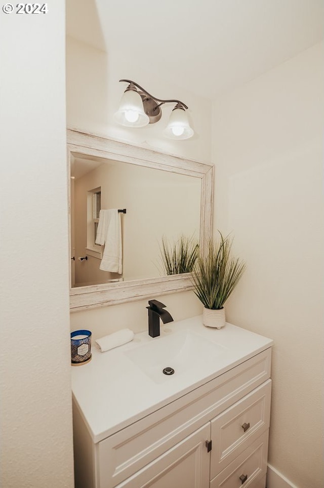 bathroom with vanity