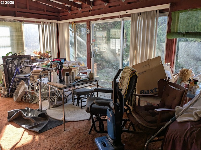 view of sunroom