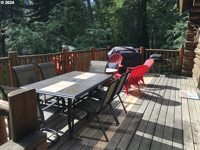 60020 Wilderness Rd, Joseph, OR 97846 - deck with outdoor dining space and grilling area