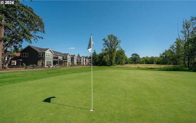 view of community with golf course view