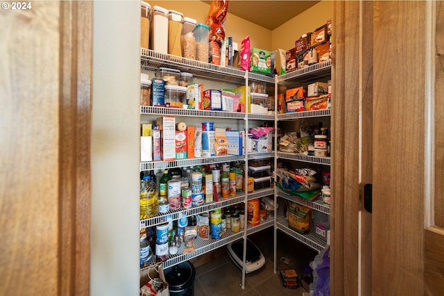 view of pantry