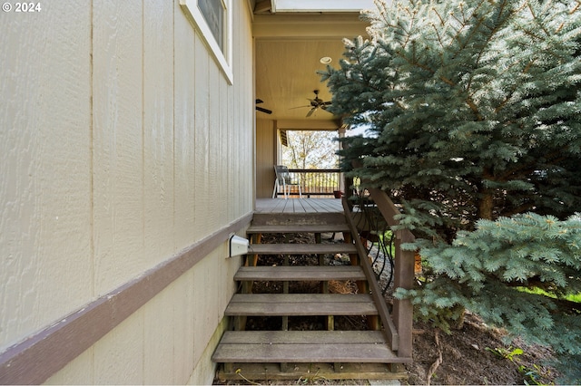 view of stairs