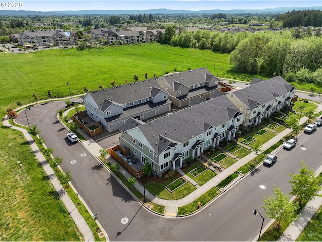 aerial perspective of suburban area