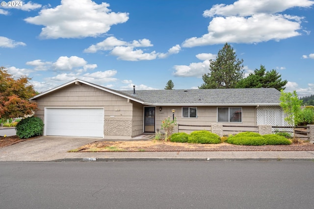 ranch-style house with a garage