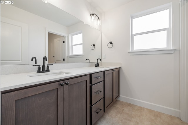 bathroom featuring vanity