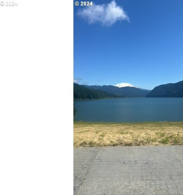 property view of water with a mountain view