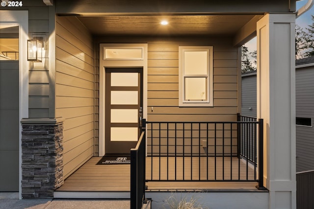 view of entrance to property