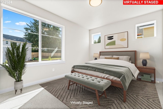 bedroom featuring carpet flooring