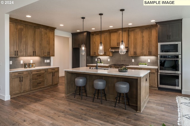 dining room featuring dark hardwood / wood-style flooring