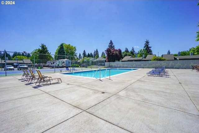 view of pool with a patio