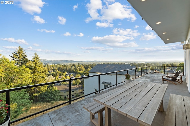 view of balcony