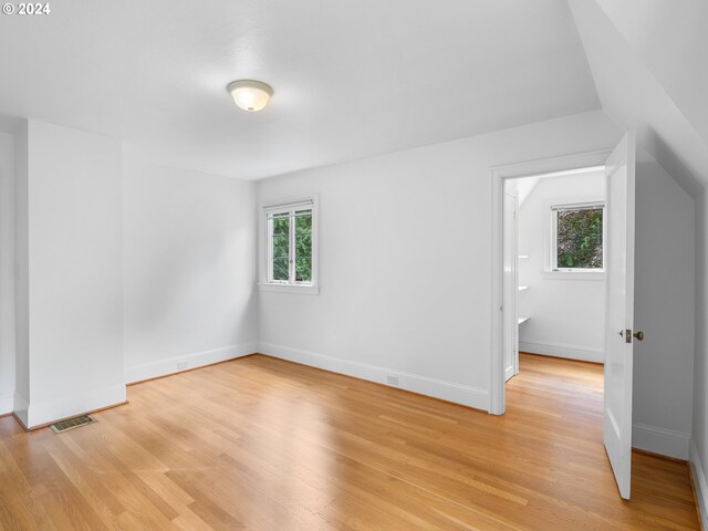 interior space featuring light wood-type flooring