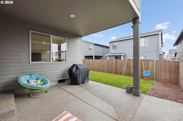 view of patio / terrace with grilling area