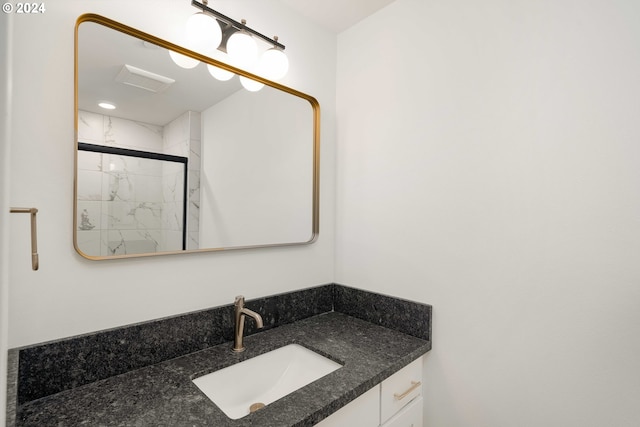 6061 NE Simpson St, Portland, OR 97218 - full bathroom with vanity and a stall shower