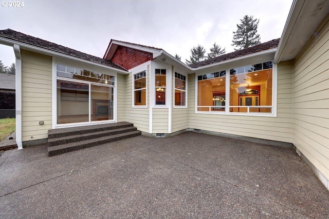 exterior space with a patio area