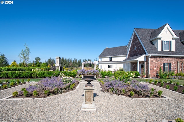 35222 NE 92nd Ct, La Center, WA 98629 - view of side of property with brick siding