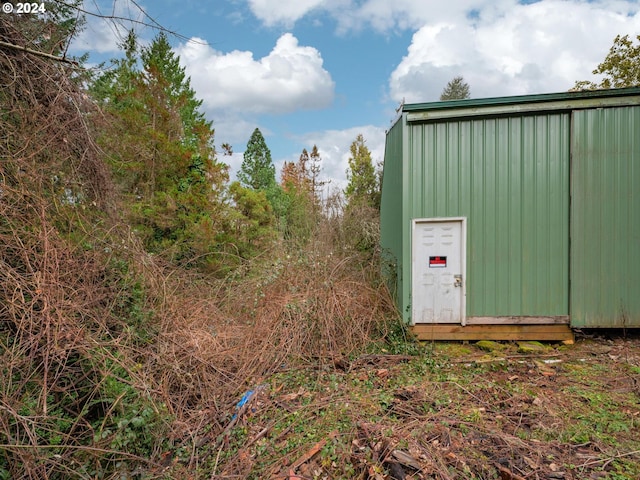 view of outdoor structure