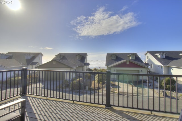 28999 Vizcaino Ct, Gold Beach, OR 97444 - wooden terrace featuring a water view and a residential view