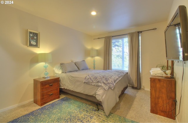 28999 Vizcaino Ct, Gold Beach, OR 97444 - carpeted bedroom featuring baseboards and recessed lighting