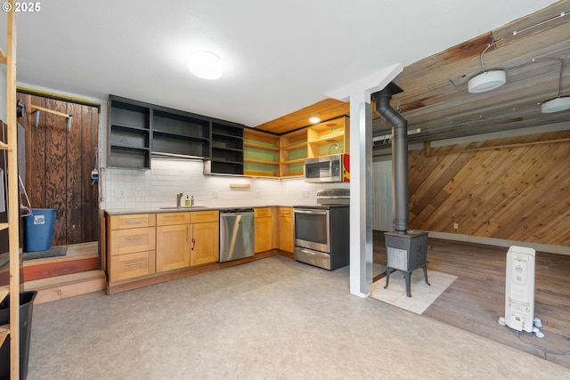 kitchen with stainless steel appliances and sink