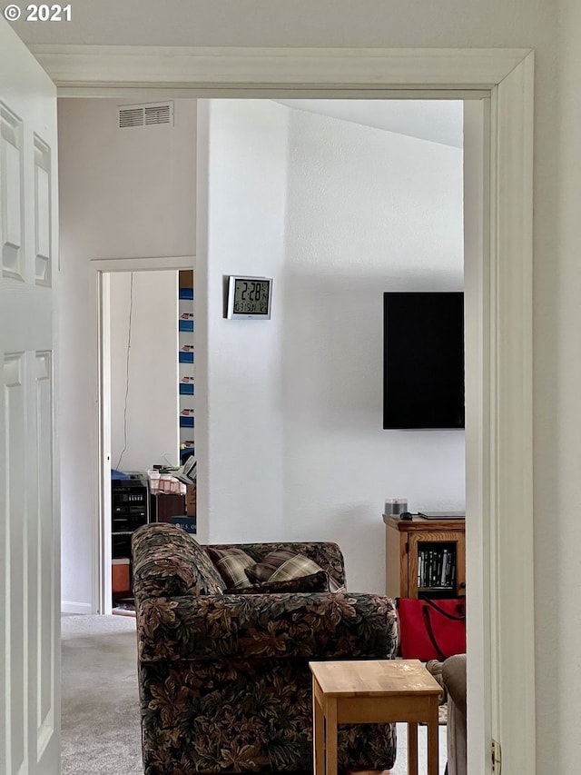 95851 Mckinnon Dr, Gold Beach, OR 97444 - living area featuring carpet flooring and visible vents