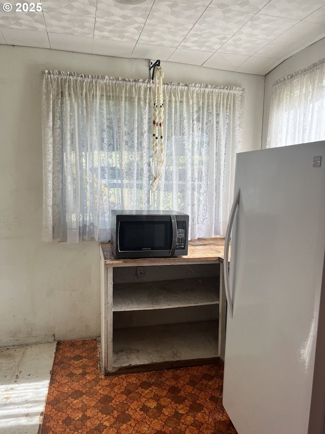 details with white refrigerator