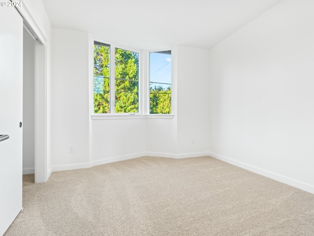 view of carpeted empty room